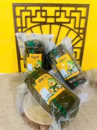 [SL-BT-DHD-800] Bánh Tét Đậu Hạt Điều 800g /Mungbean Sticky Rice