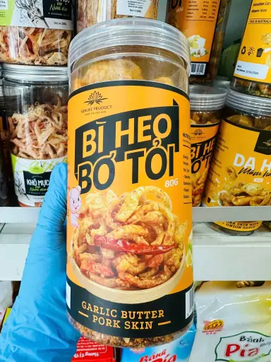 [SL-BHBT-80] Bì Heo Bơ Tỏi 80G /Garlic Butter Pork Skin