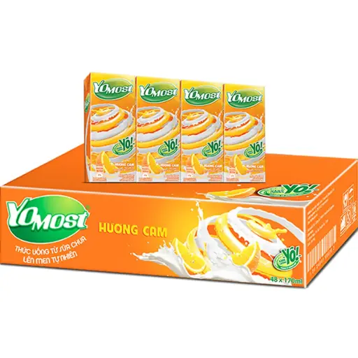 [YMO-CAM-170] Sữa Chua Yomost (Cam) 170ml /Orange Yogurt