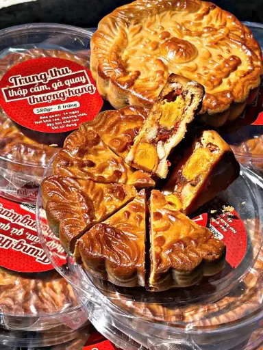 [SL-BTT-TCGQ2] Bánh Trung Thu Thập Cẩm Gà Quay 8 Trứng 580G /Moon Cake