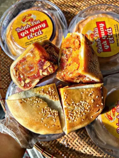 [SL-PIA-GQVC] Bánh Pía Gà Quay Vi Cá 8 Trứng 600G /Pia Cake