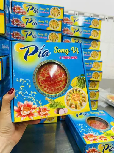 [SL-PIA-SV4T] Bánh Pía Song Vị 4 Trứng 600G /Pia Cake